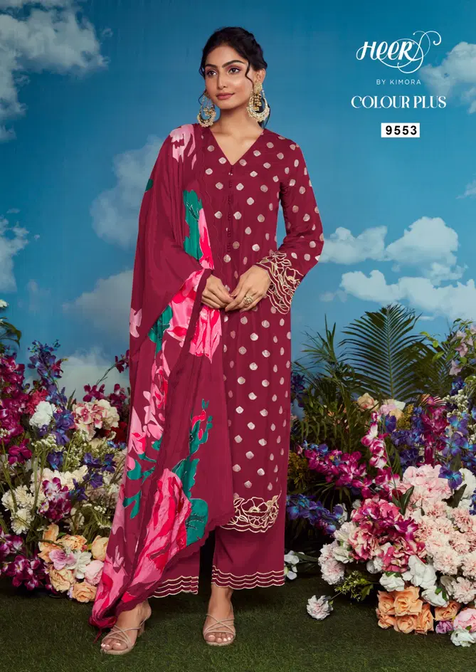 Colour Plus Vol 199 By Kimora Heer Muslin Salwar Suits Suppliers In India